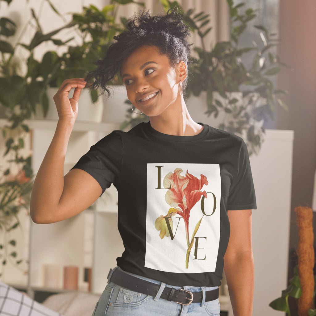 Real Love – Dual-Sided Floral Skull Tee (Unisex)