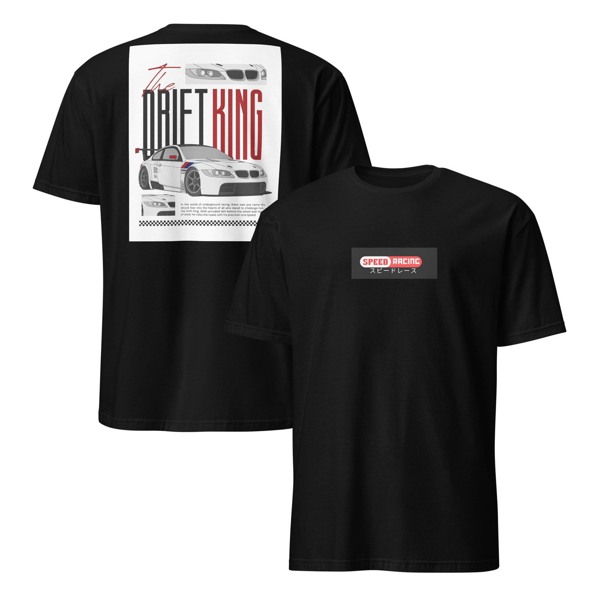The Drift King – Speed Racing Edition (Unisex Cotton Tee)