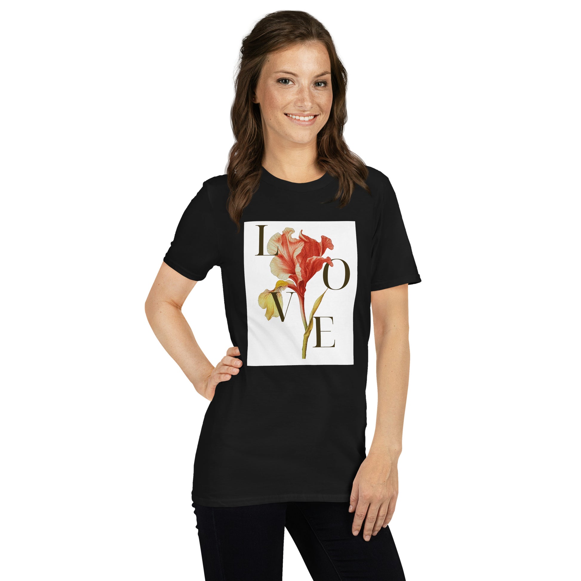 Real Love – Dual-Sided Floral Skull Tee (Unisex)