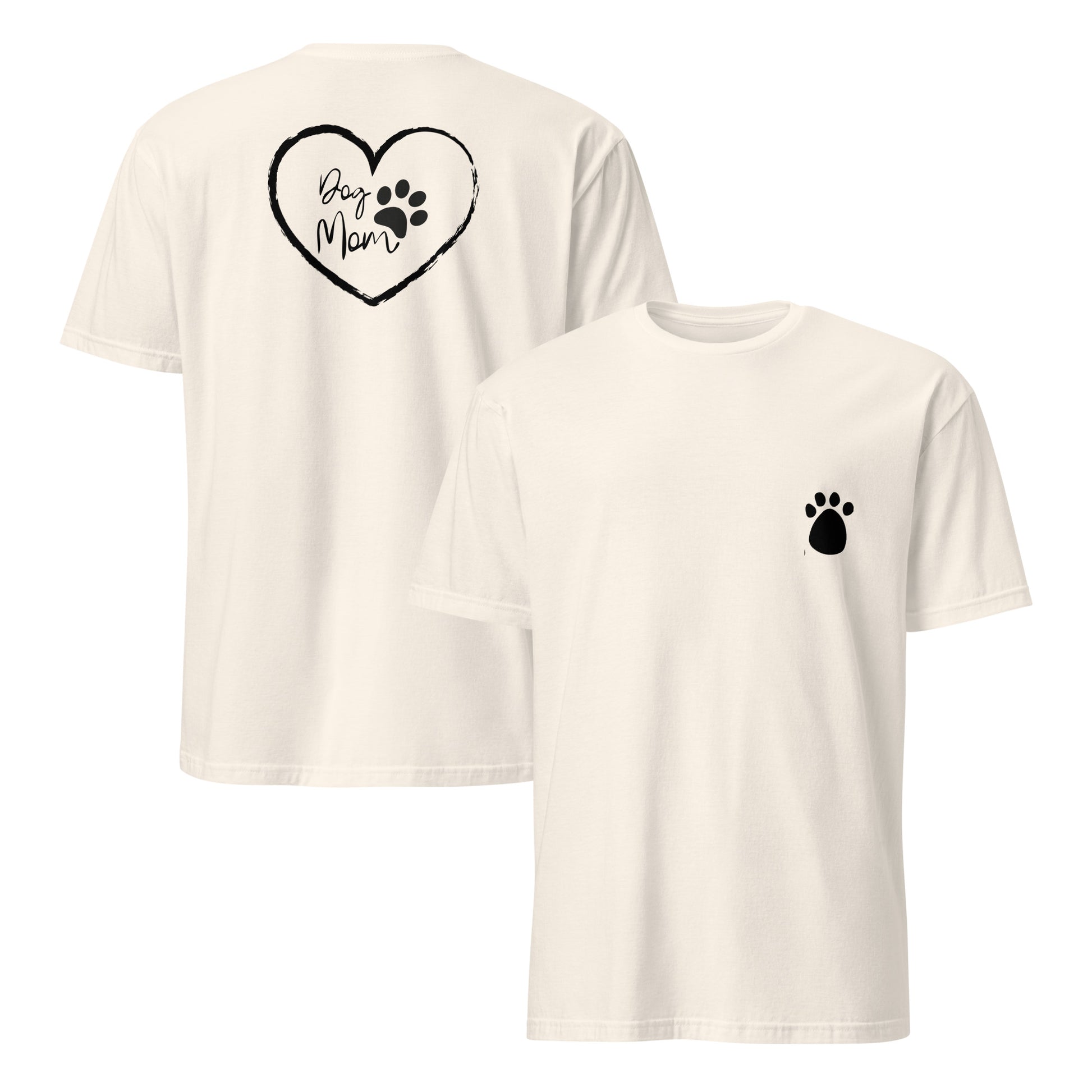 Dog Mom Paw Print Tee – Unisex Pet Lover’s Shirt