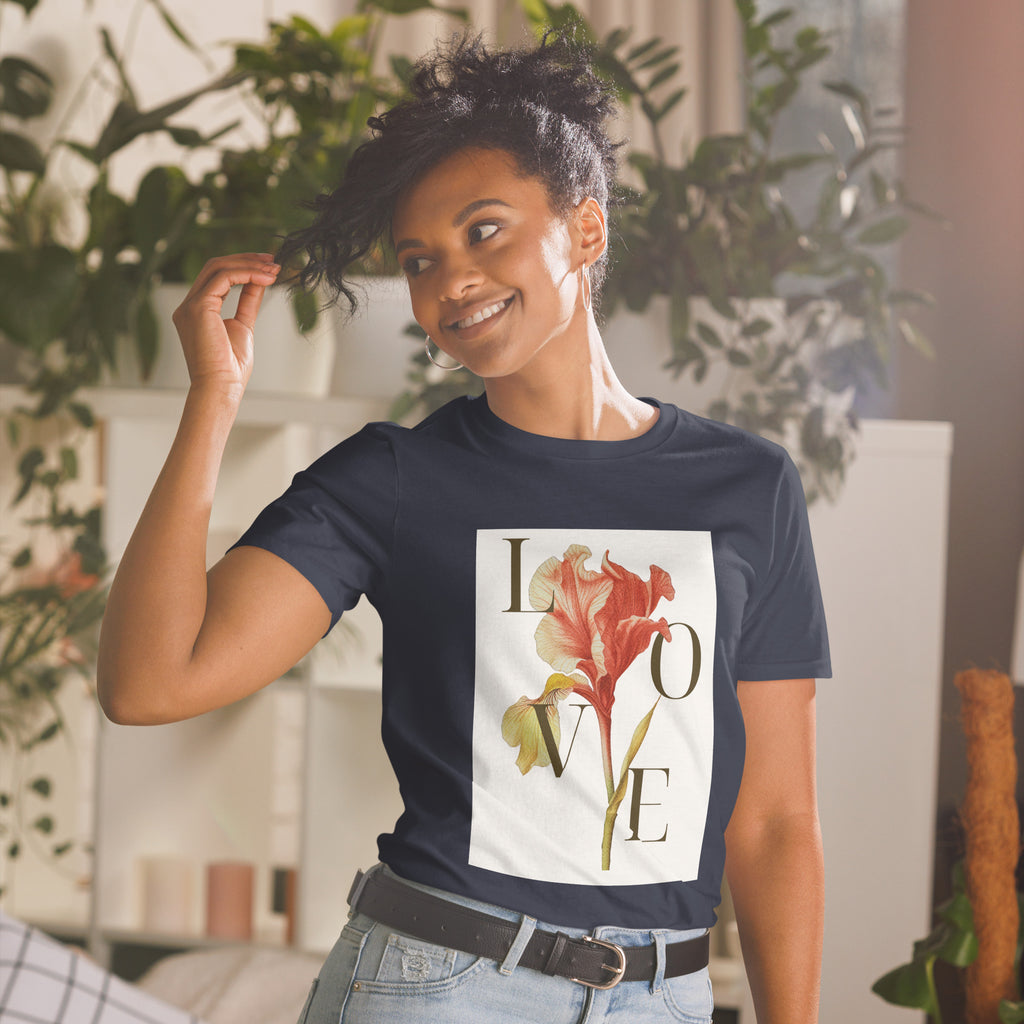 Real Love – Dual-Sided Floral Skull Tee (Unisex)