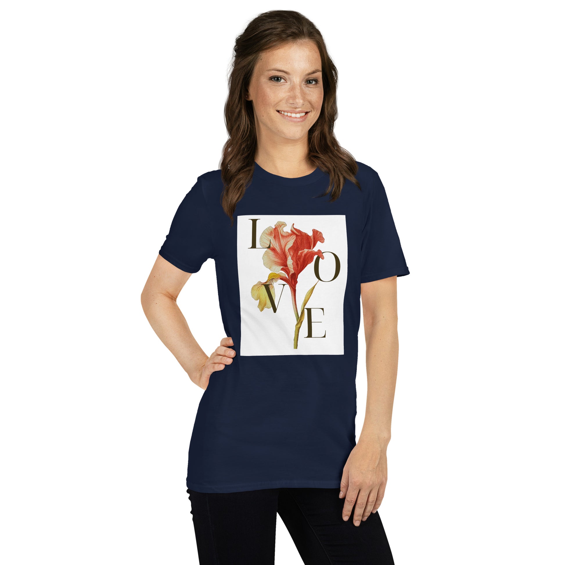 Real Love – Dual-Sided Floral Skull Tee (Unisex)