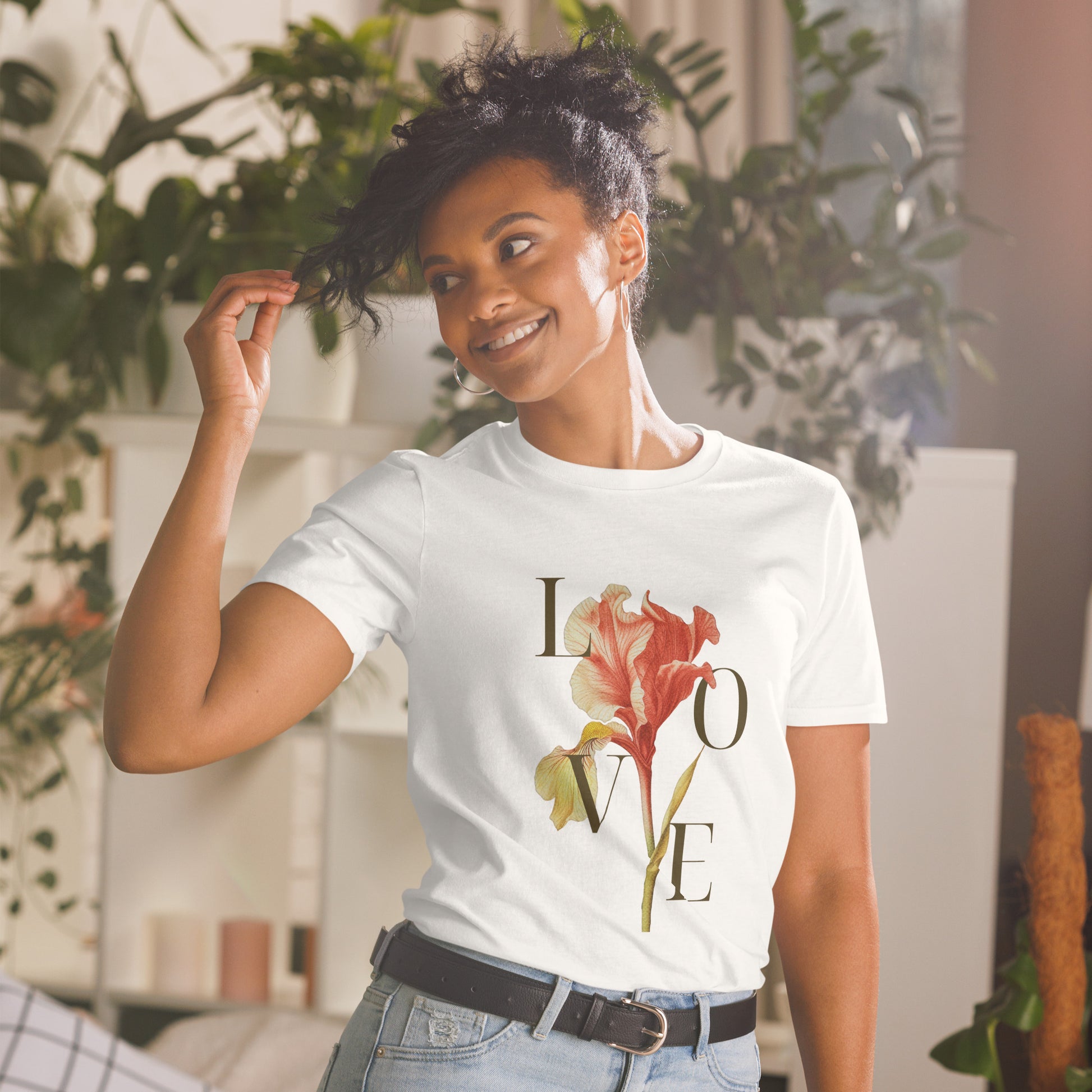 Real Love – Dual-Sided Floral Skull Tee (Unisex)