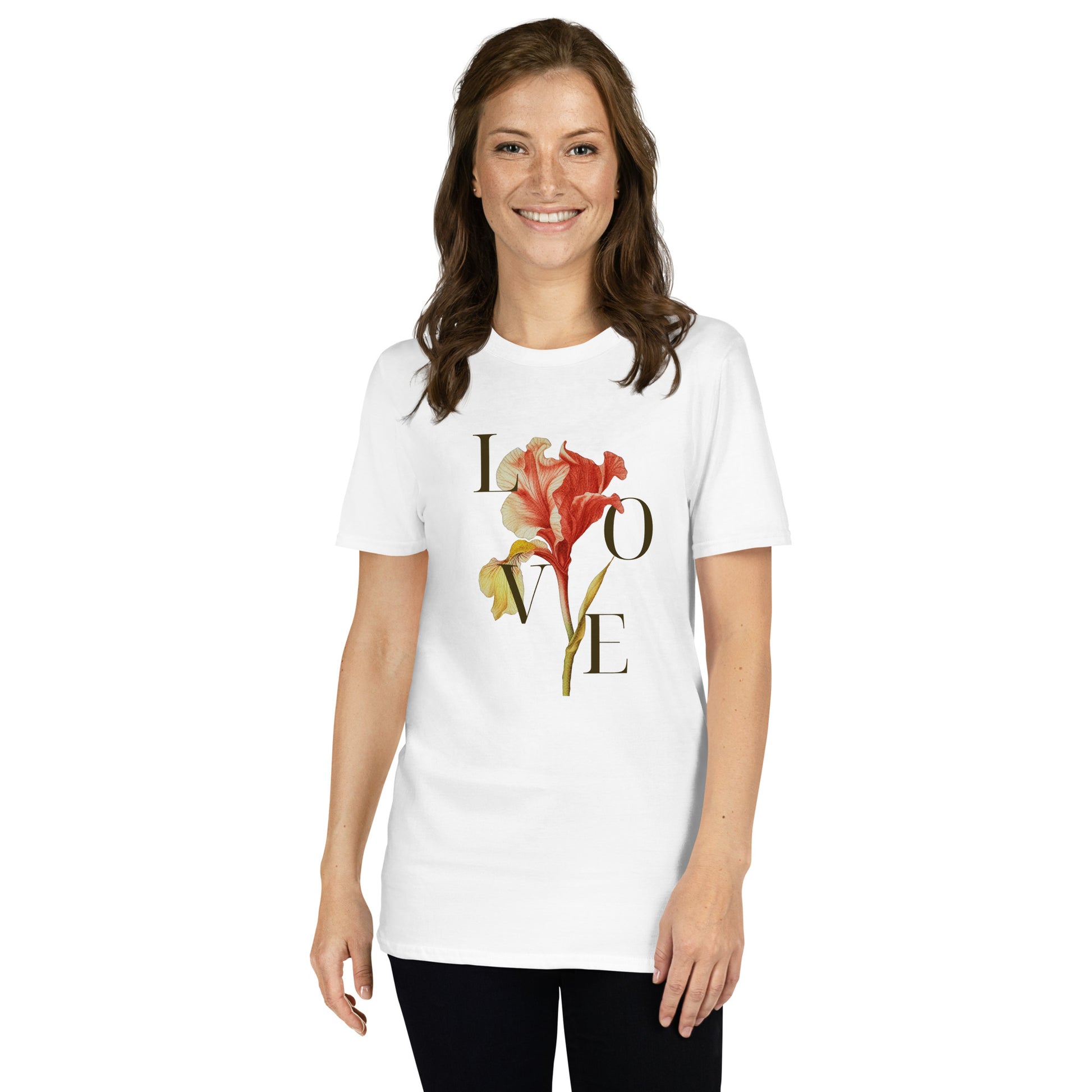 Real Love – Dual-Sided Floral Skull Tee (Unisex)