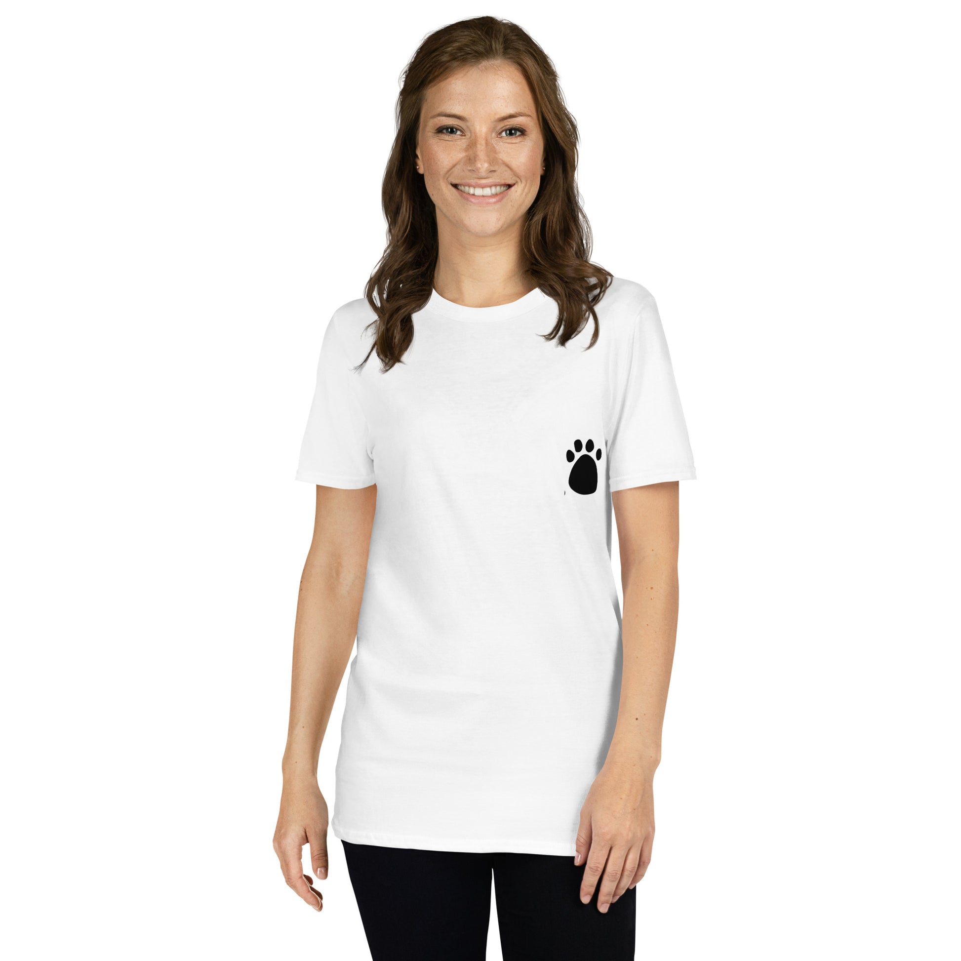 Dog Mom Paw Print Tee – Unisex Pet Lover’s Shirt